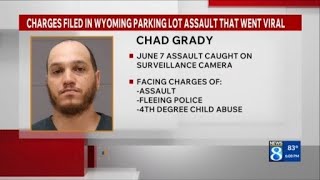 Charges filed in Wyoming parking lot assault that went viral