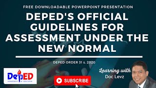 DepEd's Guidelines for Assessment & Grading System Under the New Normal DepEd Order 31 s. 2020