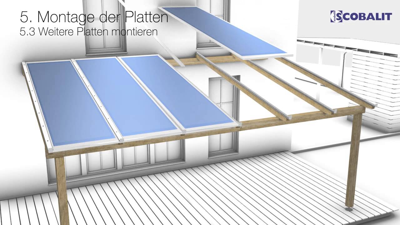 Doppelstegplatten Verlegeanleitung www.glasbauten.de YouTube