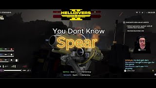 Helldivers 2 - The Spear's secret being a sonar scanning weapon & it can instant shoot post reload