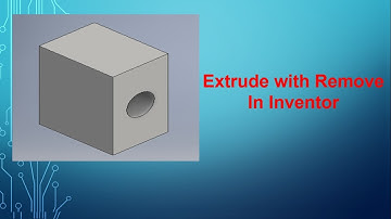 Extrude with Remove/Part modelling in Inventor