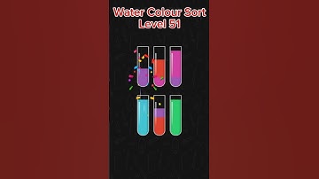 Water Colour Sort Level 51 #shorts #minigames #familytime #funactivity #foryou #fypシ゚viral #gaming