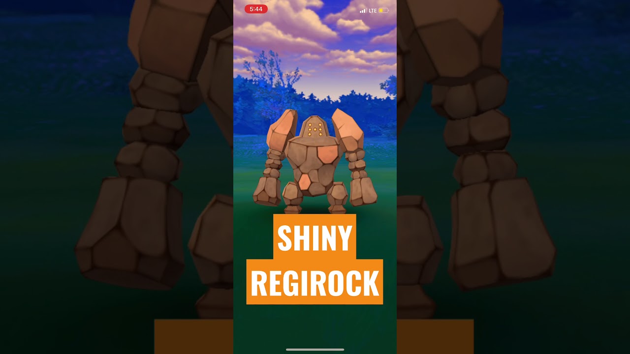 SHINY REGIROCK in POKÉMON GO (87% IVs)!! - Pokémon Go Shiny Legendary Raid