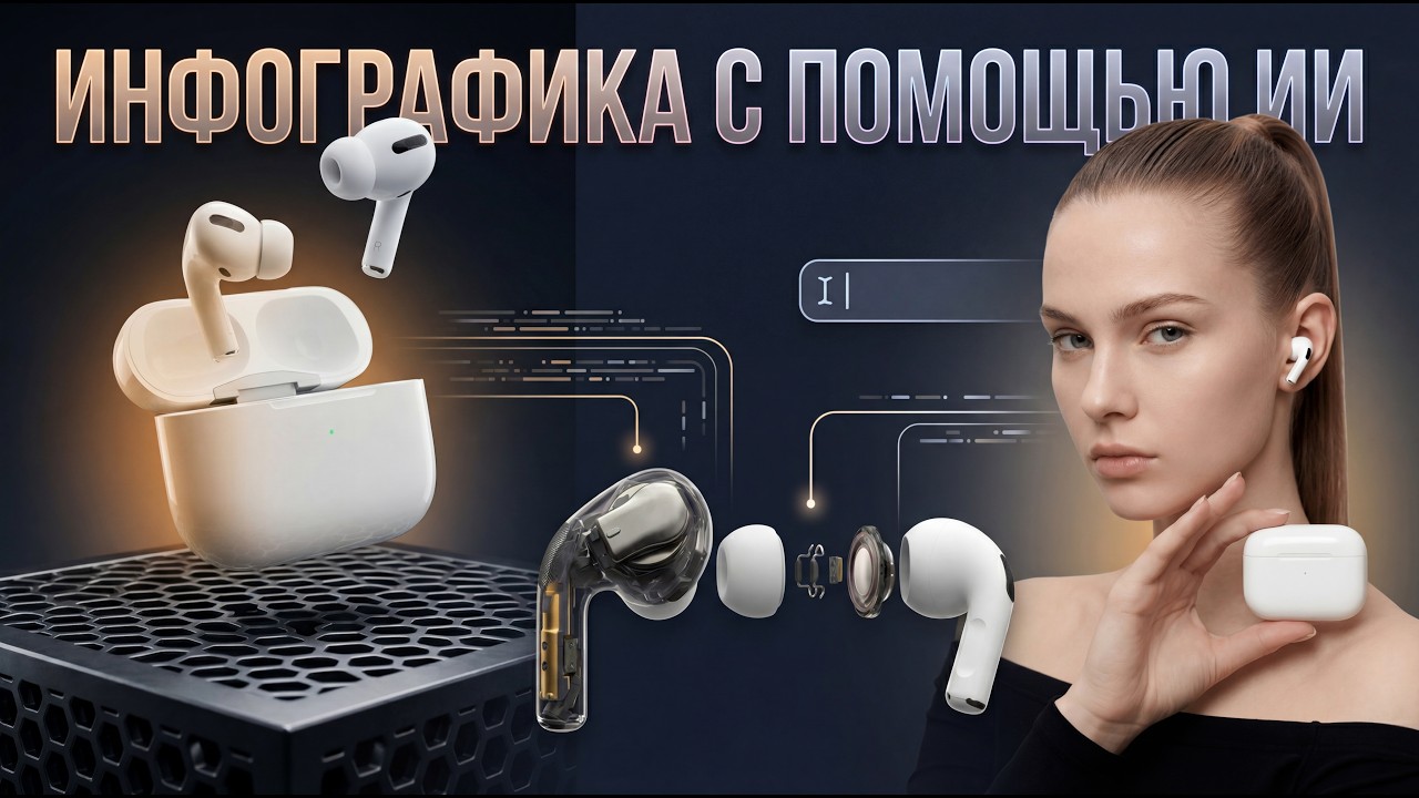 Создаем 6 слайдов инфографики через ИИ