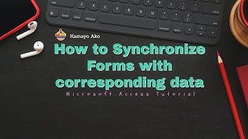 Ms Access | How to Synchronize Forms with corresponding data