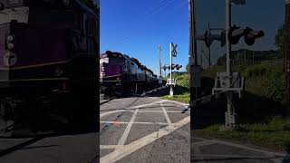 Mbta 3C 1028/Cab Car #1719 At Crossroad in Haverhill Mass Going Towards Haverhill Station 7/25/26