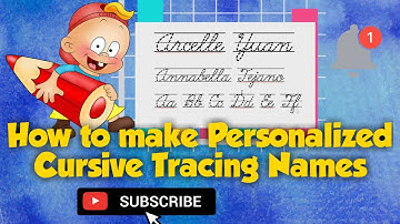 How to make Personalized Cursive Tracing Names - Step-by-Step Tagalog Tutorial