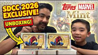 SDCC 2026 Topps Marvel Mint Unboxing | Convention Exclusives & Platinum Pulls