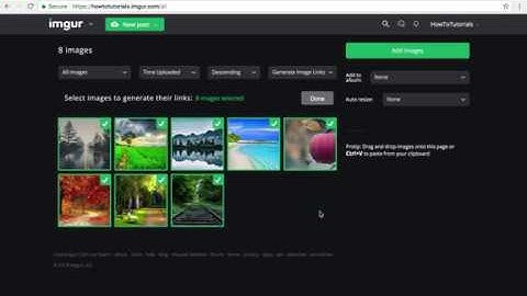 How To Mass Select and Upload With Imgur