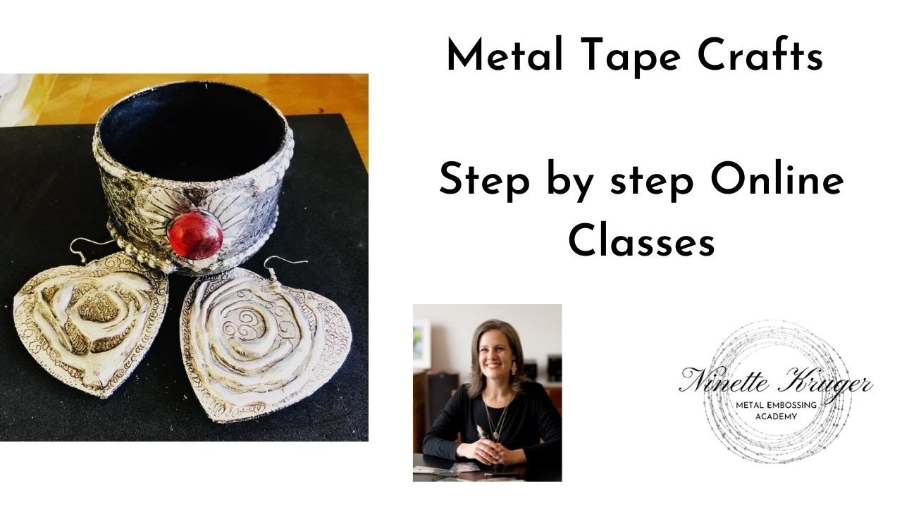 Metal Foil Tape Crafts Metal Tape Techniques Class YouTube