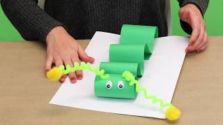 Full Critter Crafts: Paper Inchworm Update