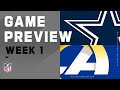 Dallas Cowboys vs. Los Angeles Rams Week 1 NFL Game Preview