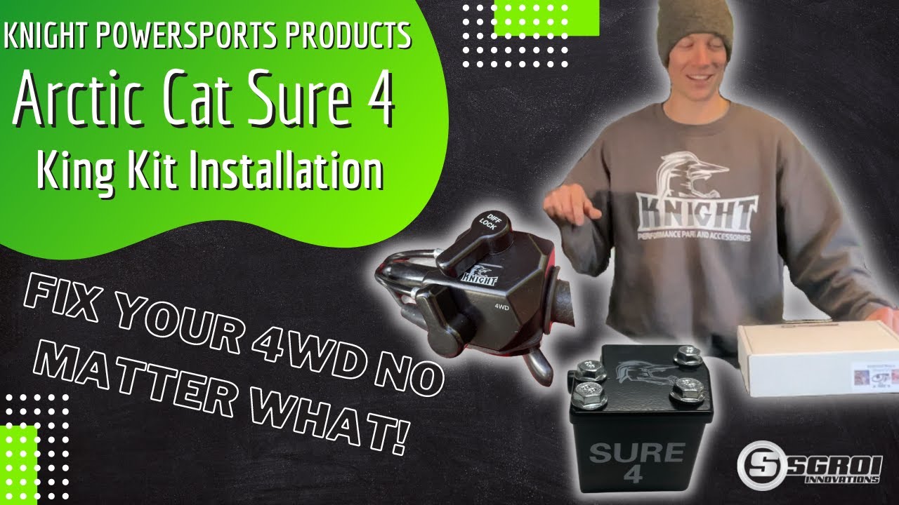 Arctic Cat 4x4 Actuator (FIXES ALL 4WD ISSUES), Sure 4 King Kit Installation