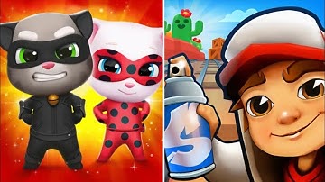 Subway Surf Vs Tom Hero Dash, Subway Surfer Game Android Gameplay, Tom Hero Dash Gameplay New Update