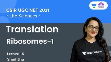 Translation (L-05) | Ribosomes-1 | CSIR NET 2021 | By Shail Jha