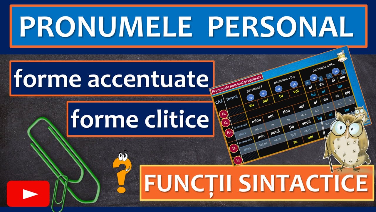 PRONUMELE PERSONAL propriu-zis