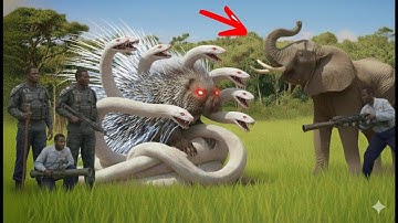 Hero fights giant albino python to save elephant | Animal Rescue