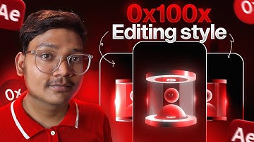 How to Create this Viral Glass Effect Like 0x100x – After Effects Tutorial [ Episode - 4 ]