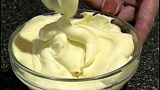 ДОМАШНИЙ МАЙОНЕЗ  с молоком, менее жирный/Mayonnaise with milk, less greasy.