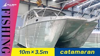 10m×3.5m Safe and sturdy catamaran for luxury recreation