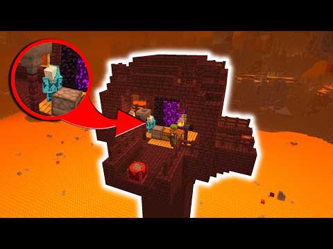 Starting a CUSTOM Minecraft NETHER FORTRESS