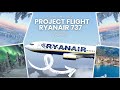 Project Flight Roblox Ryanair B737 DANGEROUS MOUNTAIN PASS &amp; LAST FLIGHT TO TIVAT!