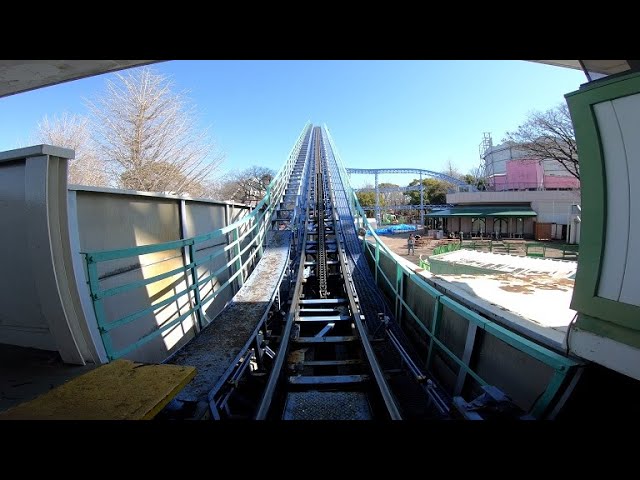 4K / Front Seat] Cyclone (Defunct Roller Coaster in