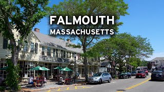 🇺🇸 Falmouth, Massachusetts - Summer Stroll on Main Street  [4K]