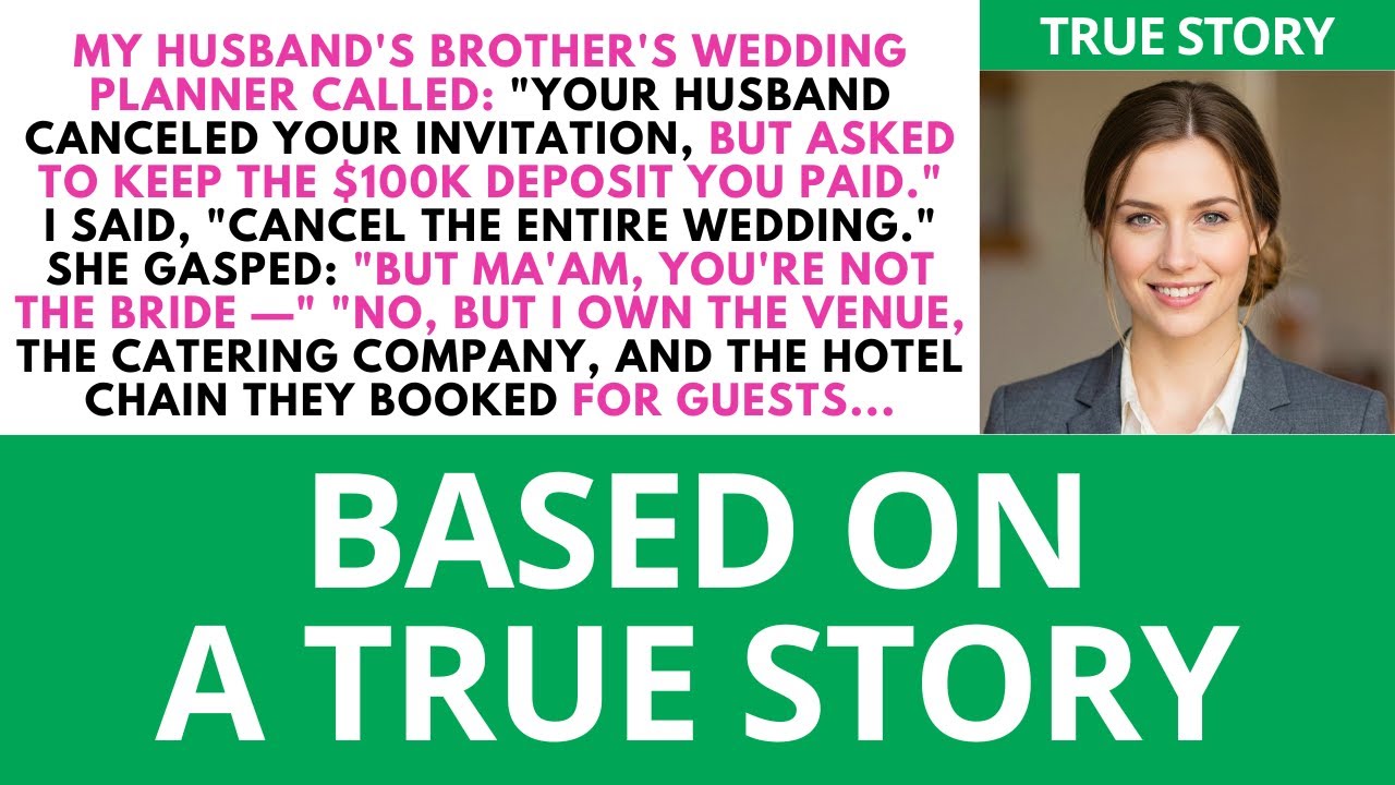 My Husband Canceled My Invite to His Brother’s Wedding—He Didn’t Know I Own the Luxury Hotel Chain.