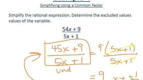 lesson 43 Simplifying rational expressions