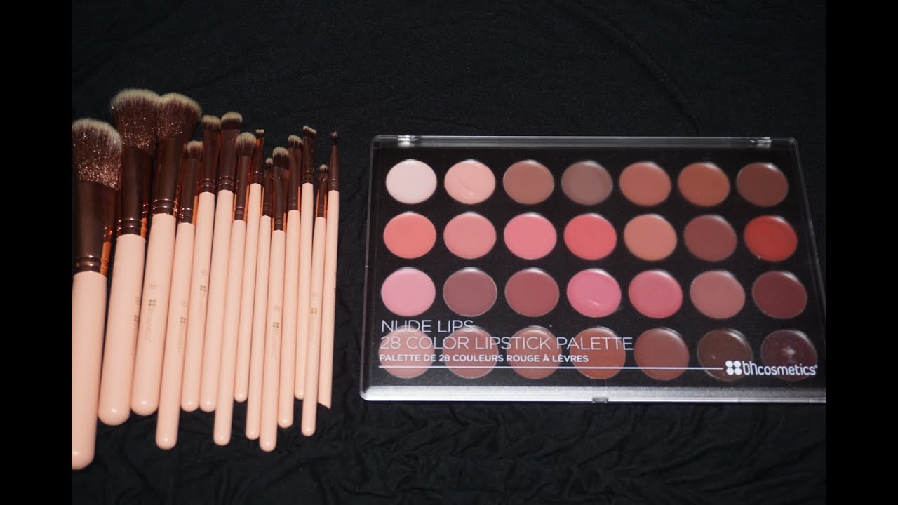 The new nudes. Bh cosmetics. Bh chic brush set . Nude lips 