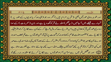 4 SURAH NISA JUST URDU TRANSLATION WITH TEXT FATEH MUHAMMAD JALANDRI HD