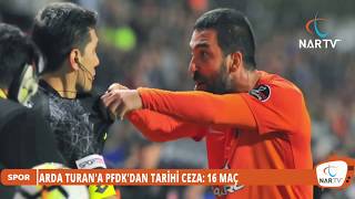 Arda Turana Pfdkdan Tari̇hi̇ Ceza Tam 16 Maç