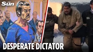 Defiant Maduro fumes he's 'still president' & a 'prisoner of war' as tyrant appears in court