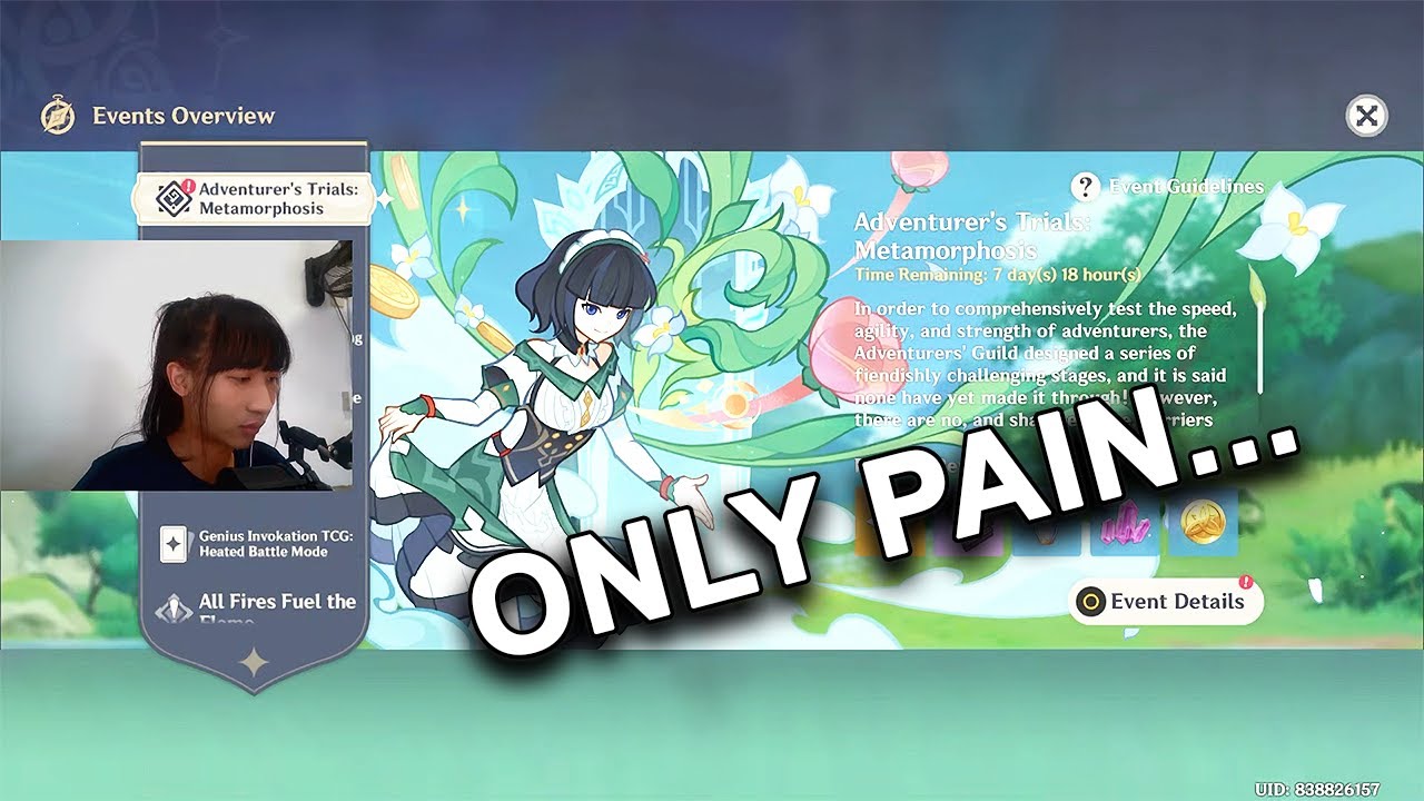 Playing Genshin Adventure's Trials Minigame