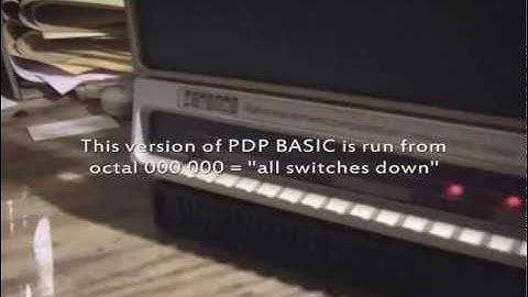 Digital PDP 11/05 Running PDP 11 BASIC from ASR 33 Papertape