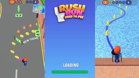 Rush Run ( Need to pee ) Gameplay Walkthrough #1