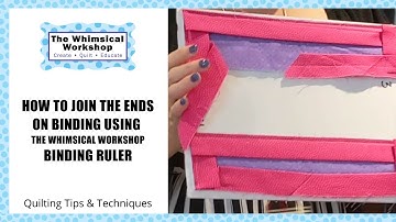 How to Join Your Binding Ends using The Binding Ruler | NO measuring required!