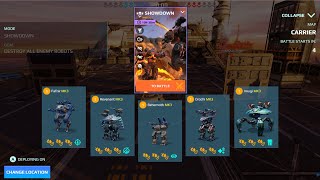 Playing the new Showdown game mode in War Robots!