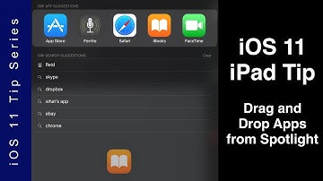 iOS 11 iPad Tip - Drag and Drop from Spotlight