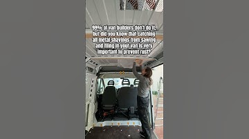 Minimizing the chances of rust on the INSIDE of your van is a must! #vanbuild #vanconversion