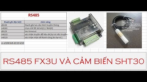 TRUYỀN THÔNG RS485 FX3U VÀ CẢM BIẾN SHT30