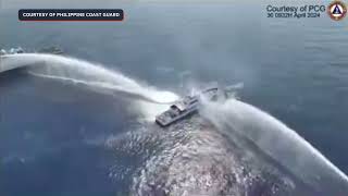 PCG reports damage as China Coast Guard water cannon Philippine ships again