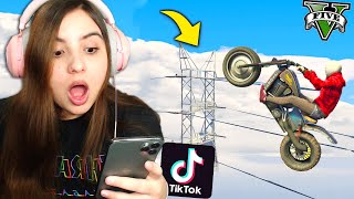 RECRIANDO MITAGENS VIRAIS do GTA V do TIK TOK!! (MITAGEM IMPOSSÍVEL do CABELO AZUL) #7