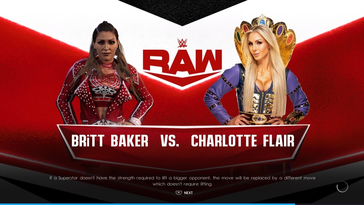 Britt Baker Vs Charlotte Flair Youtube