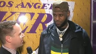 Lebron James First Interview Since Winning the Lakers a Championship