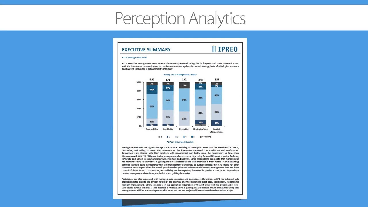 Ipreo's Corporate Analytics Service