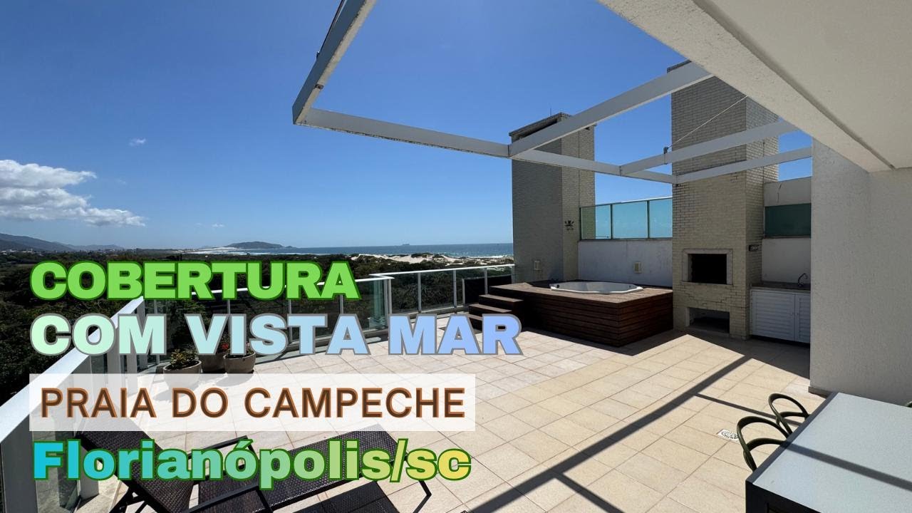 COBERTURA COM VISTA MAR | R$ 3.490.000 | NA PRAIA DO CAMPECHE EM FLORIANÓPOLIS.