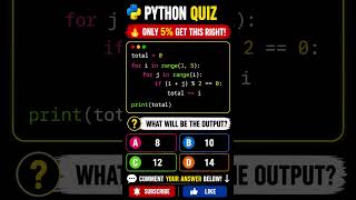 🔥 Only 5% Can Solve This Python Nested Loop Quiz! 🐍🤯 #Shorts #pythonquiz #coding