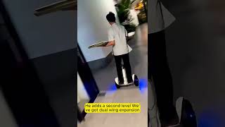 "Bro is Living in the Future! 🤯"#hoverboard, #worksmart, #satisfying, #nextlevel, and #viralvideo